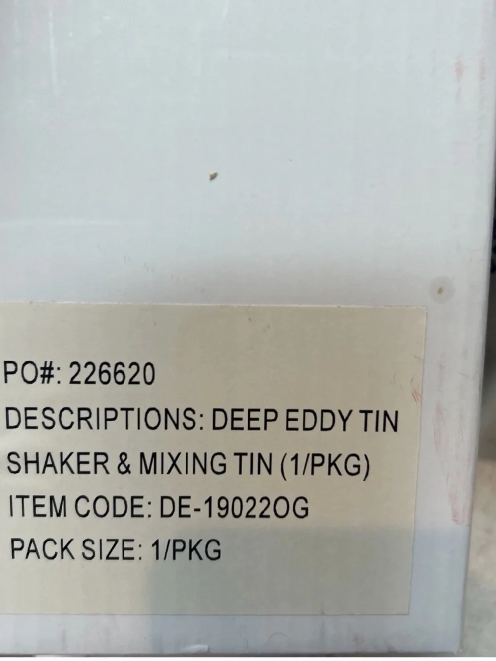NEW Deep Eddy Branded Stainless Steel Cocktail Shaker & Mixing Tin